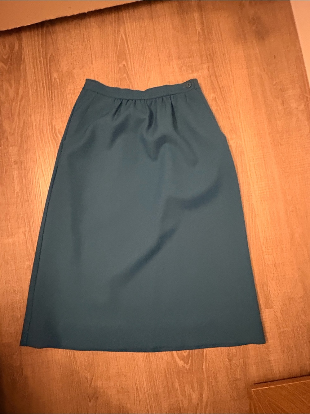 Vintage Cambridge Teal A-Line Women’s Skirt - Classic Everyday Style